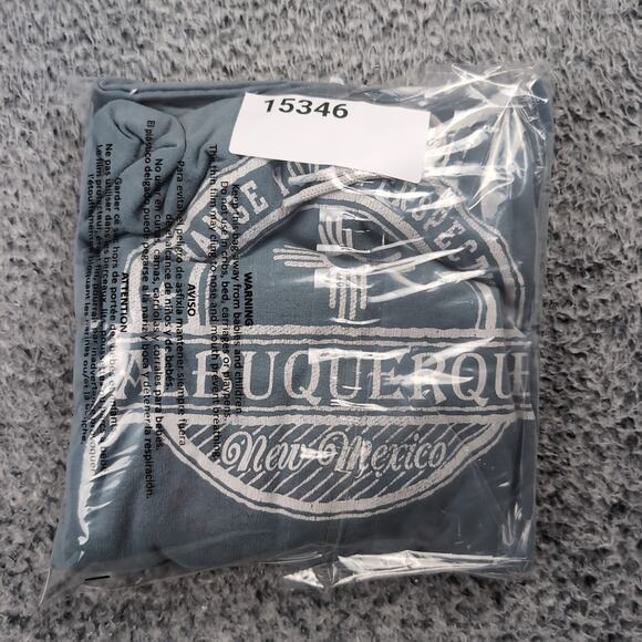 Albuquerque New Mexico Hoodie Adult Large Blue Destination Sweatshirt Pullover - Picture 6 of 6